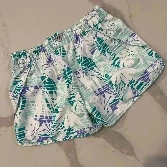 Columbia PFG Performance Fishing Gear Drawstring Tropical BoardShort Women Small - Picture 4 of 6